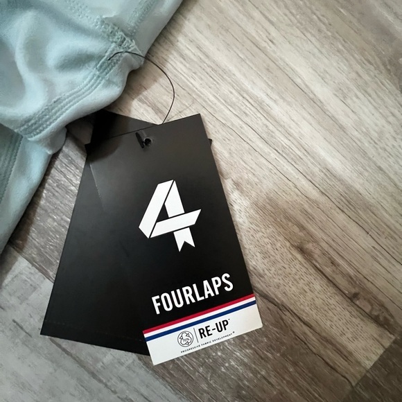 Fourlaps Contour Leggings Women's XXL Sky Blue Athletic Fit 7/8 - Picture 3 of 6